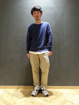「アイテム（スウェット）」を使った、shunyaさん（メンズ・168cm・50代）の夏コーディネート