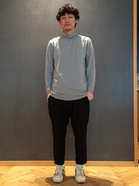 「EDIFICE（エディフィス）のアイテム（その他トップス）」を使った、shunyaさん（メンズ・168cm）の秋コーディネート