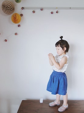 𝑀𝐼𝑁さん（キッズ・90cm）の夏コーディネート