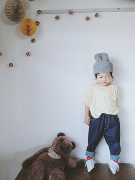 𝑀𝐼𝑁さん（キッズ・90cm）の秋コーディネート