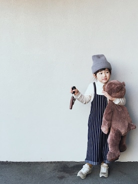 𝑀𝐼𝑁さん（キッズ・100cm）の秋コーディネート
