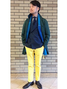 「SHIPS（シップス）のアイテム（その他アウター）」を使った、高橋さん（メンズ・175cm）の冬コーディネート