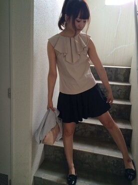 浜田翔子さん（レディース・157cm）の春コーディネート