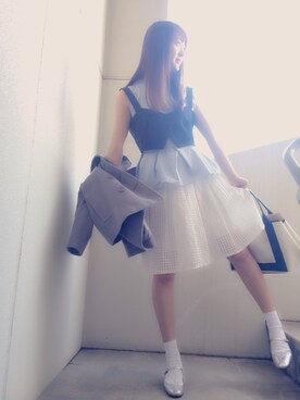 浜田翔子さん（レディース・155cm）の春コーディネート