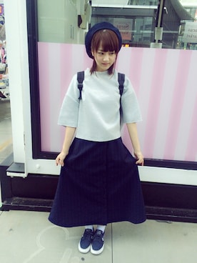 浜田翔子さん(レディース・157cm)の秋コーディネート