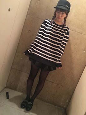 浜田翔子さん（レディース・157cm）の冬コーディネート