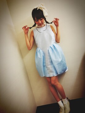 「aliceMcCALL（アリスマッコール）のアイテム」を使った、浜田翔子さん（レディース・157cm）の冬コーディネート