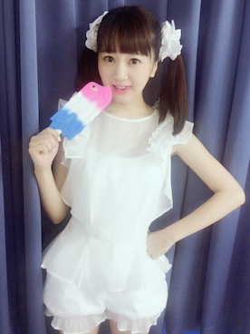 浜田翔子さん(レディース・157cm)の夏コーディネート