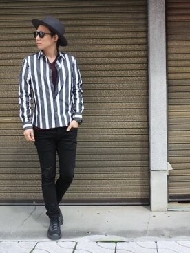 「SUPER FINE（スーパーファイン）のアイテム（その他パンツ）」を使った、TO-Yさん（メンズ・175cm）の春コーディネート