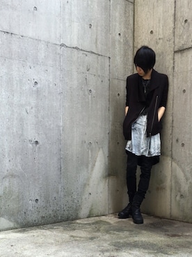 「HELMUT LANG（ヘルムートラング）のアイテム（その他アウター）」を使った、Nao°さん（メンズ・163cm）の夏コーディネート