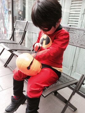 「wearhalloween2016」｜「アイテム（オールインワン・サロペット）」を使った、朔さん（キッズ・100cm）の秋コーディネート