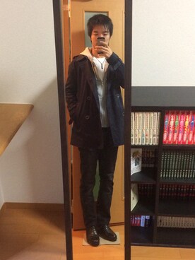 「JOURNAL STANDARD（ジャーナルスタンダード）のアイテム（トレンチコート）」を使った、Hirokiさん（メンズ・170cm）の秋コーディネート
