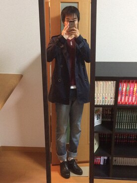 「JOURNAL STANDARD（ジャーナルスタンダード）のアイテム（トレンチコート）」を使った、Hirokiさん（メンズ・170cm）の秋コーディネート