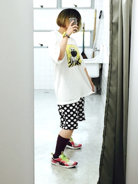 「ディスクブレイズ」｜「アイテム（腕時計）」を使った、CUEKITAZAWAさん（レディース・161cm）の夏コーディネート