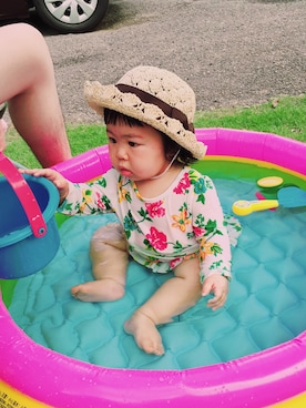 「babygap」｜「アイテム（水着/着物・浴衣）」を使った、ha___na0918さん（キッズ・70cm）の夏コーディネート