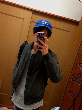 「GUILD PRIME（ギルドプライム）のアイテム（帽子）」を使った、ユーキさん（メンズ・170cm）の秋コーディネート