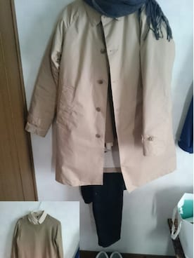 「アイテム（ステンカラーコート）」を使った、Nさん（メンズ・169cm・10代）の冬コーディネート