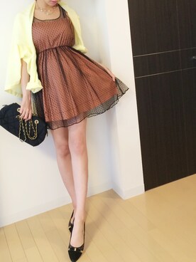 「Aラインワンピース」｜ひめさん（レディース・165cm）の春コーディネート