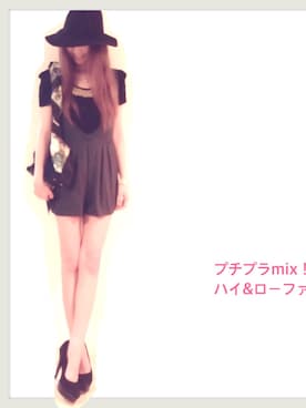 「CIEL BY LIPSERVICE（シエル バイ リップサービス）のアイテム（つなぎ/オールインワン）」を使った、ひめさん（レディース・165cm）の秋コーディネート