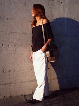 「DEL CONTE（デル コンテ）のアイテム」を使った、AZUさん（レディース・161cm）の夏コーディネート