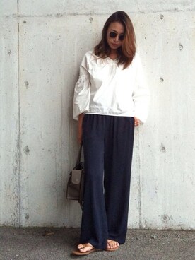 「DEL CONTE（デル コンテ）のアイテム」を使った、AZUさん（レディース・161cm）の秋コーディネート