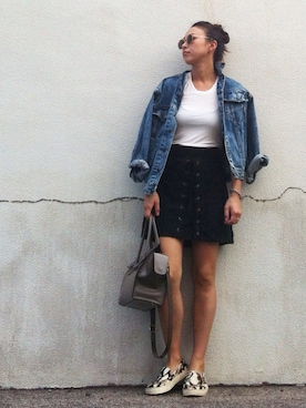 「DEL CONTE（デル コンテ）のアイテム」を使った、AZUさん（レディース・161cm）の秋コーディネート