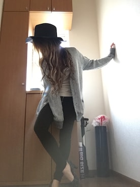 「カッコイイ女子」｜「アイテム（その他アウター）」を使った、ありぽよさん（レディース・148cm）の秋コーディネート