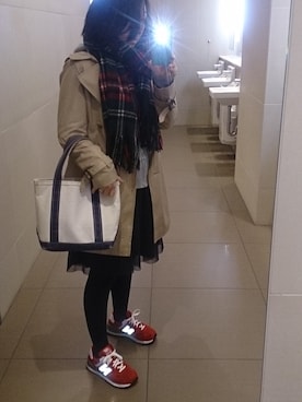 「アイテム（トレンチコート）」を使った、ikuminさん（レディース・151cm・30代）の冬コーディネート