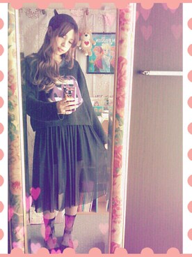 「ANNASUI」｜♡モモセエリナ♡さん（レディース・159cm）の春コーディネート