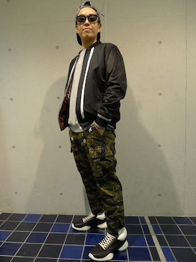 「WHIZLIMITED（ウィズリミテッド）のアイテム（ブルゾン）」を使った、TORIさん（メンズ・168cm）の冬コーディネート
