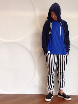 「MR.GENTLEMAN（ミスタージェントルマン）のアイテム」を使った、TORIさん（メンズ・168cm）の夏コーディネート
