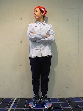 「WHIZLIMITED（ウィズリミテッド）のアイテム」を使った、TORIさん（メンズ・168cm）の春コーディネート