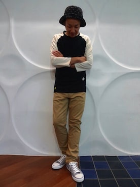 「BEDWIN & THE HEARTBREAKERS（ベドウィン アンド ザ ハートブレイカーズ）のアイテム」を使った、TORIさん（メンズ・168cm）の夏コーディネート