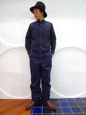 「WHITE'S BOOTS（ホワイツブーツ）のアイテム」を使った、TORIさん（メンズ・168cm）の秋コーディネート