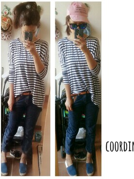 「GILFY（ギルフィー）のアイテム」を使った、umakoさん（レディース・163cm）の春コーディネート