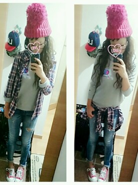 「GILFY（ギルフィー）のアイテム」を使った、umakoさん（レディース・163cm）の秋コーディネート