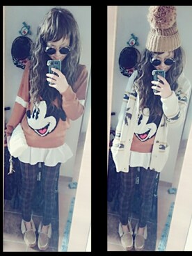 「カウチン」｜umakoさん（レディース・163cm）の冬コーディネート