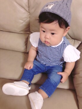 enaaaさん（キッズ・80cm）の夏コーディネート