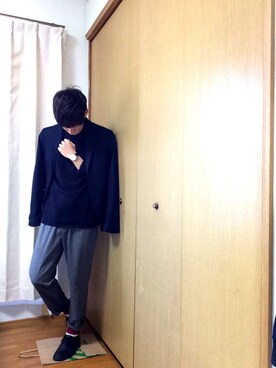 「Daniel Wellington」｜Ta〆さん（メンズ・166cm）の春コーディネート