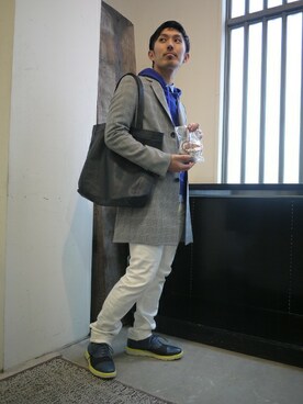 「Jas M.B.（ジャスエムビー）のアイテム」を使った、伊藤さん（メンズ・170cm）の冬コーディネート
