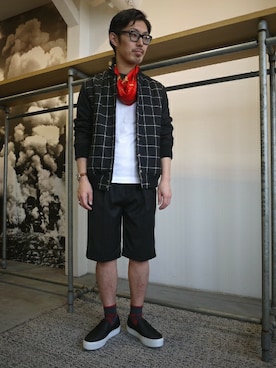 「DISCOVERED（ディスカバード）のアイテム（ジャケット/アウター）」を使った、伊藤さん（メンズ・170cm）の春コーディネート
