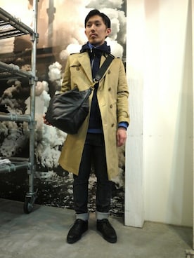 「Jas M.B.（ジャスエムビー）のアイテム」を使った、伊藤さん（メンズ・170cm）の春コーディネート