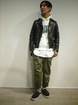 「DISCOVERED（ディスカバード）のアイテム」を使った、伊藤さん（メンズ・170cm）の冬コーディネート