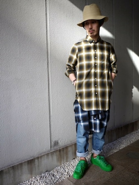 「タータンチェック」｜伊藤さん（メンズ・170cm）の夏コーディネート