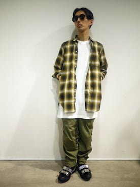 「MIDWEST（ミッドウエスト）のアイテム」を使った、伊藤さん（メンズ・170cm）の夏コーディネート