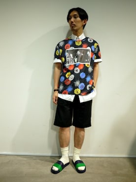「コンフォートサンダル」｜伊藤さん（メンズ・170cm）の夏コーディネート