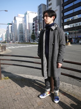 「lideal（リデアル）のアイテム」を使った、伊藤さん（メンズ・170cm）の冬コーディネート