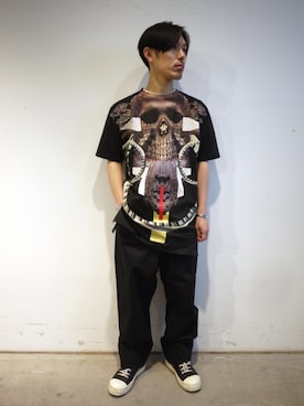 「MARCELO BURLON（マルセロ・バーロン）のアイテム」を使った、伊藤さん（メンズ・170cm）の春コーディネート