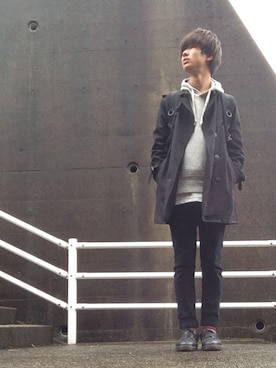 「JOURNAL STANDARD（ジャーナルスタンダード）のアイテム（トレンチコート）」を使った、kokさん（メンズ・166cm）の秋コーディネート