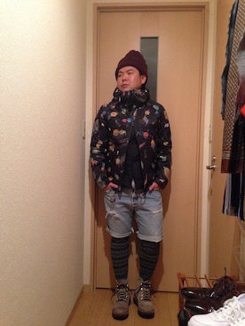「STILL BY HAND（スティルバイハンド）のアイテム（その他アウター）」を使った、John Lemonさん（メンズ・165cm）の冬コーディネート